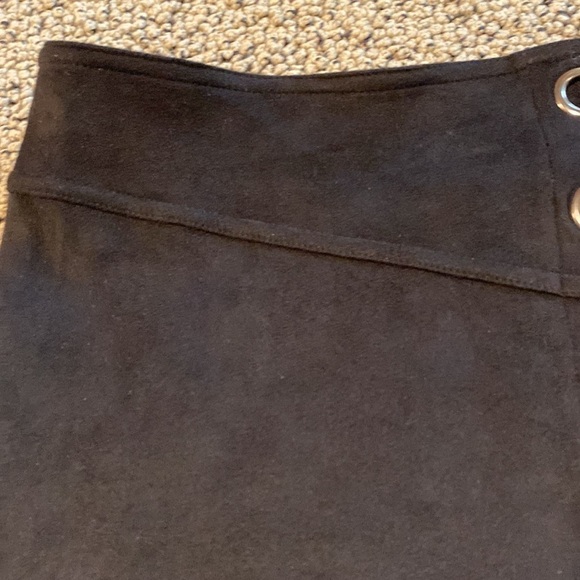 Suzette Black Mini Skirt w/ Lace Up Size Small in Like New Condition - Picture 3 of 9